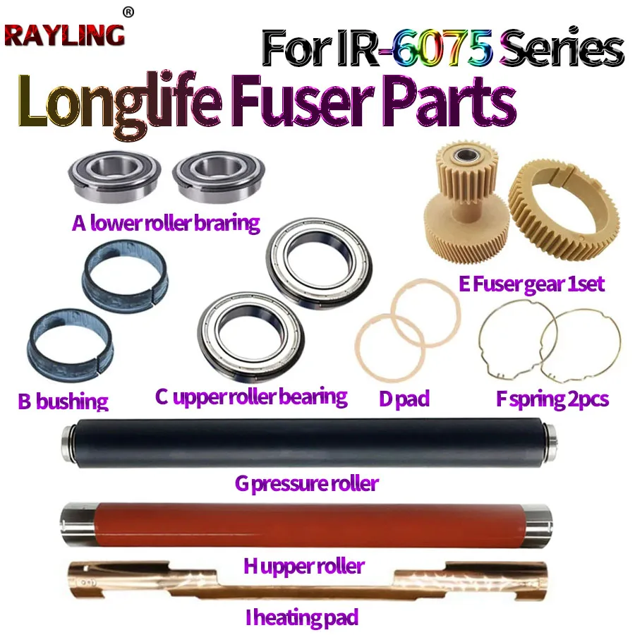 

Втулка верхнего прижимного ролика привода фьюзера для Canon IR 6065 6075 6255 6265 6275 6555i 6565i 8085 8095 8105 8285 8205 8295