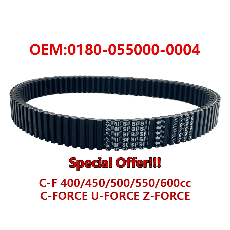 

Drive Belt For CFMoto 0180055000 X5 X6 Z6-EX 520L CFORCE CF450 500 550 600 0180-055000-0001 0180-055000-0004 Kevlar 35.9x939