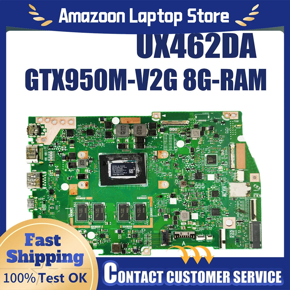 

For ASUS Q406DA UM462DA UM462D UX462D Q406D Motherboard UX462DA ZenBook Flip UX462QA UX462DB UX463DA UX461DA UM462DA UX462FA