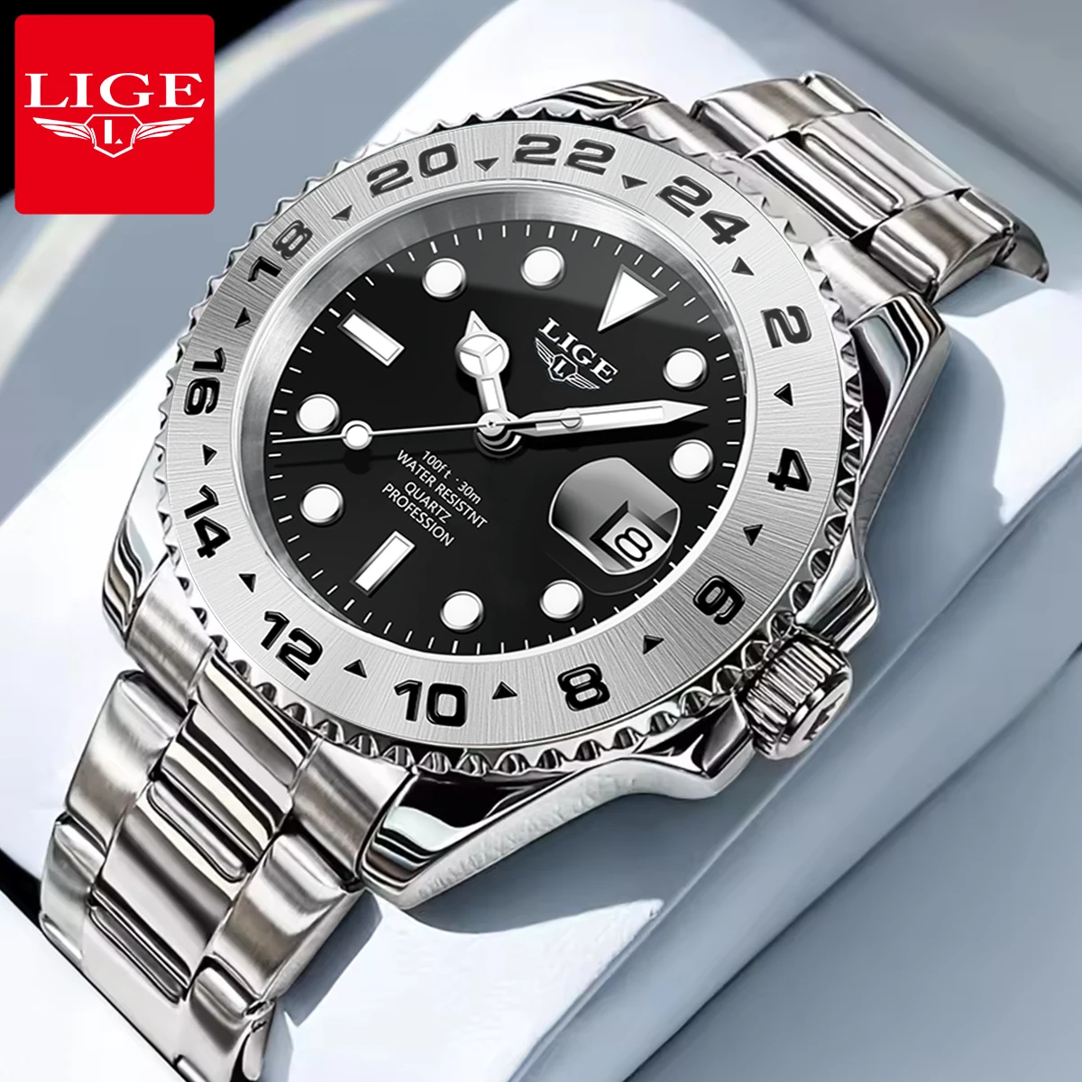

Reloj LIGE Top Brand Luxury Fashion Diver Watch Men Waterproof Date Clock Sport Watches Mens Quartz Wristwatch Relogio Masculino