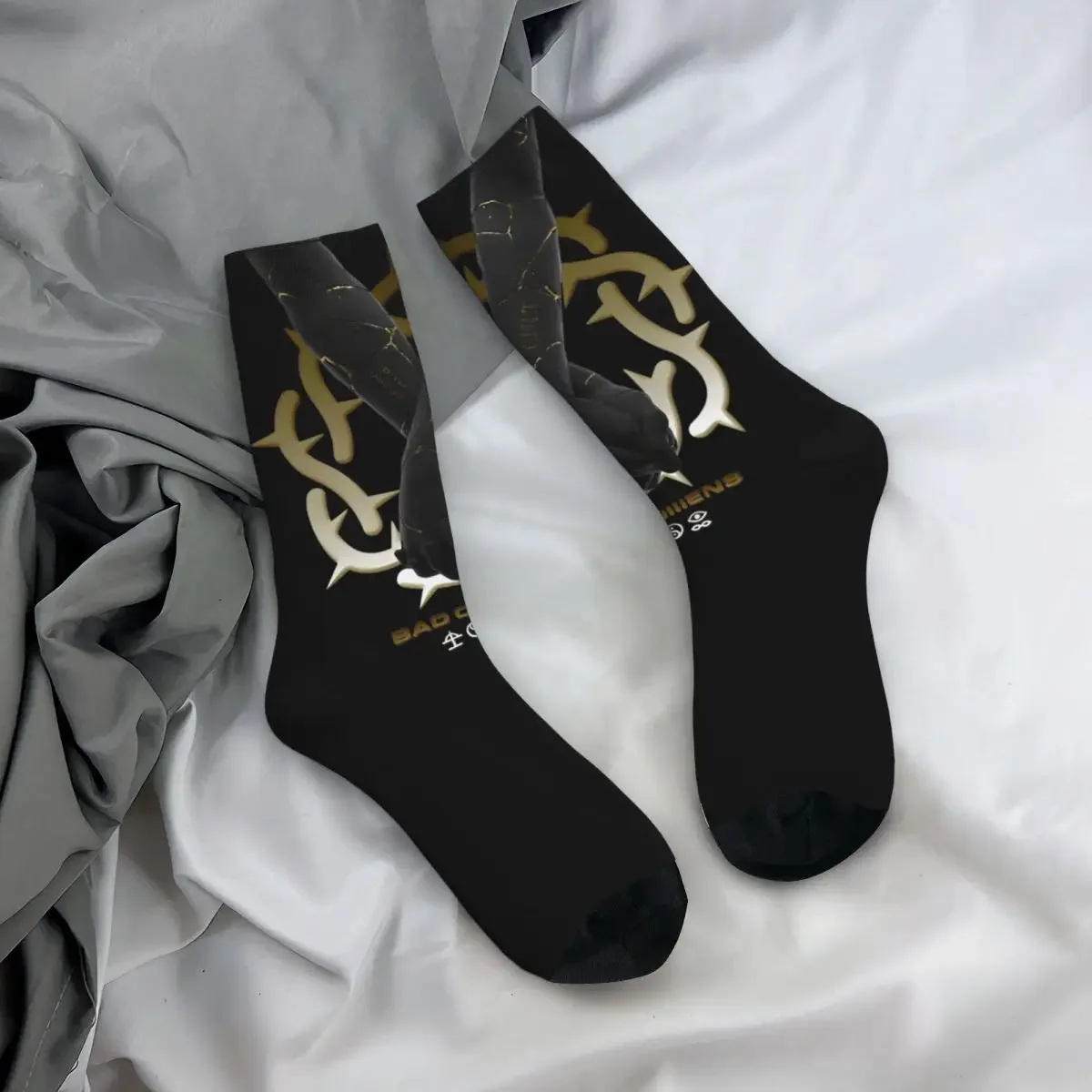 Bad Omens Metalcore Band Theme Design All Season Socks Merch for Women Cozy Printed Socks