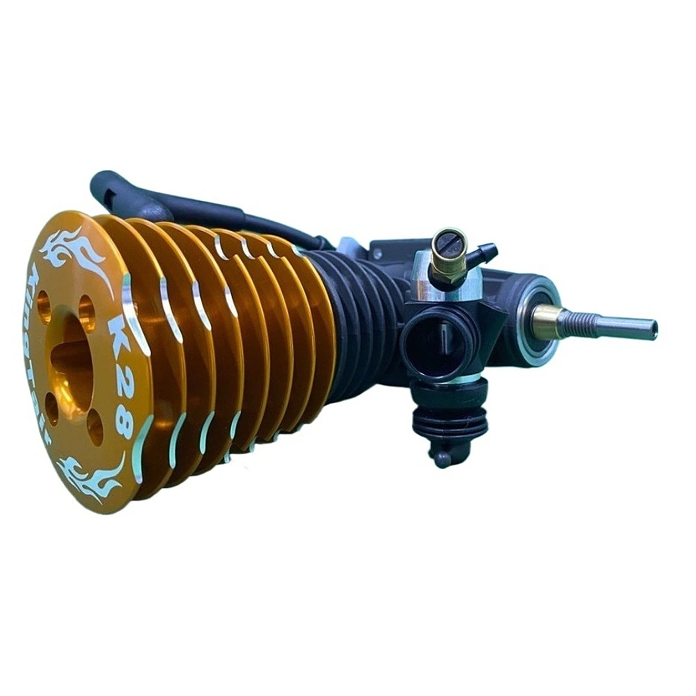 Motor de Metal K28 de 28 niveles, 4,6 cc, escala 1:8, arranque por cuerda, Control remoto de alta potencia, todoterreno, modelo de motor de camión monstruo, juguete