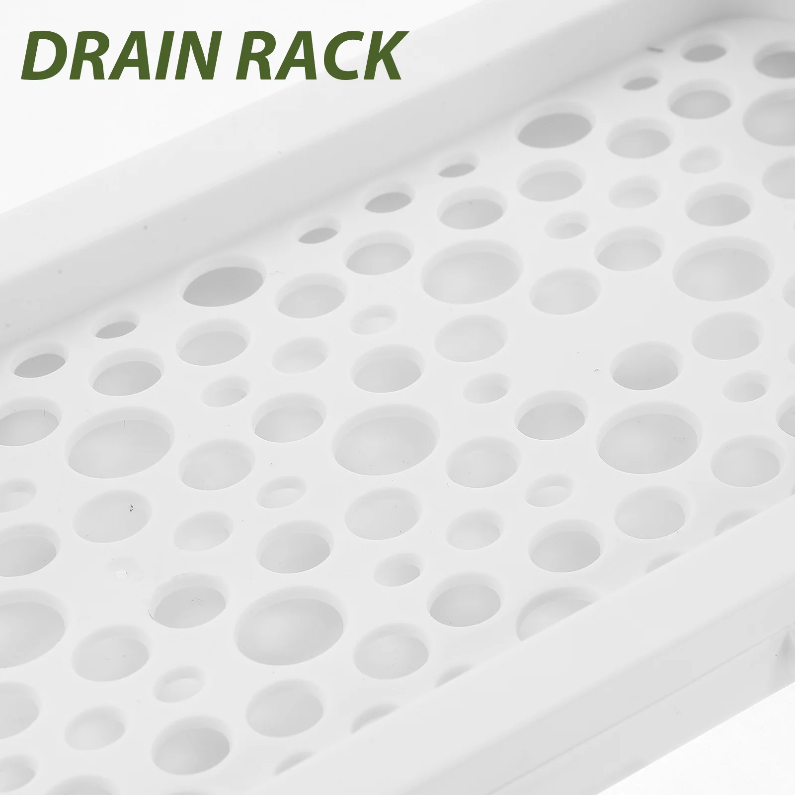 

No Drill Kitchen Sponge Holder Dish Cloth Drying Rack Plastic Drain Organizer For Sink Bathroom Home Supplies Multi-Use Rag