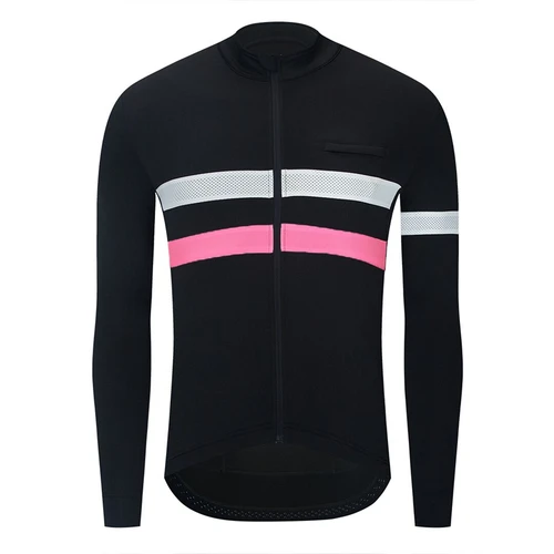 Imagen 2 del producto YKYWBIKE-Chaqueta de ciclismo de invierno, 50% de descuento, ropa cálida con forro polar para bicicleta, Jersey para bicicleta de carretera, abrigo térmico de manga larga para ciclismo