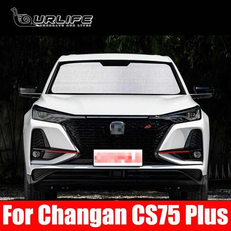 For Changan CS75 Plus 2020 2021 2022 Car Window Windshield Sunshade Front UV Protect Reflector Sun Shade Sun Visor Silver