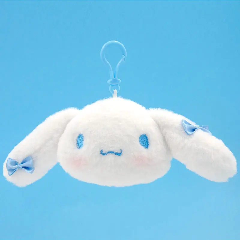 Nuova bambola di peluche Sanrio a forma di testa piccola serie di ciondoli Kawaii Kuromi My Melody Cinnamoroll ciondolo zaino portachiavi regali di compleanno