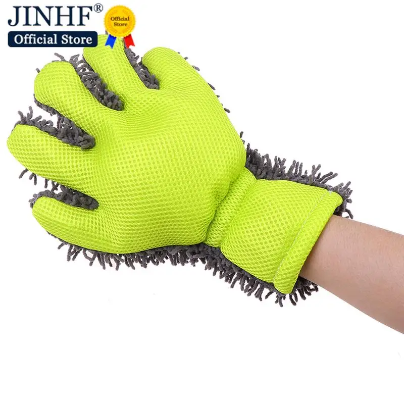

1pc Cleaning Glove Car Sponges Mitt Microfiber Interior Exterior Care Wash Tool