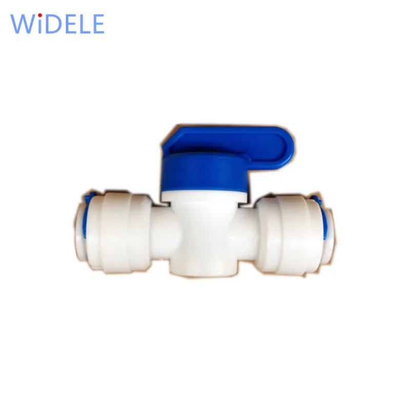 WiDELE Equal Straight OD Tube Ball Valve Quick Connect Fitting 3/8-Inch by 3/8-Inch OD Recoil ball valve