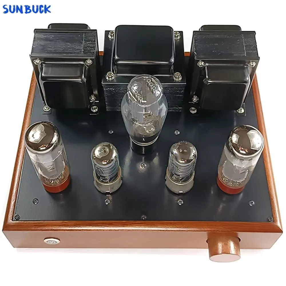Sunbuck 5Z3P Tabung Penyearah 6J8P Dorong EL34 6P3P 6L6 KT66 Amplifier Daya Tabung Vakum 8W + 8W Audio Amplifier Tabung Ujung Tunggal