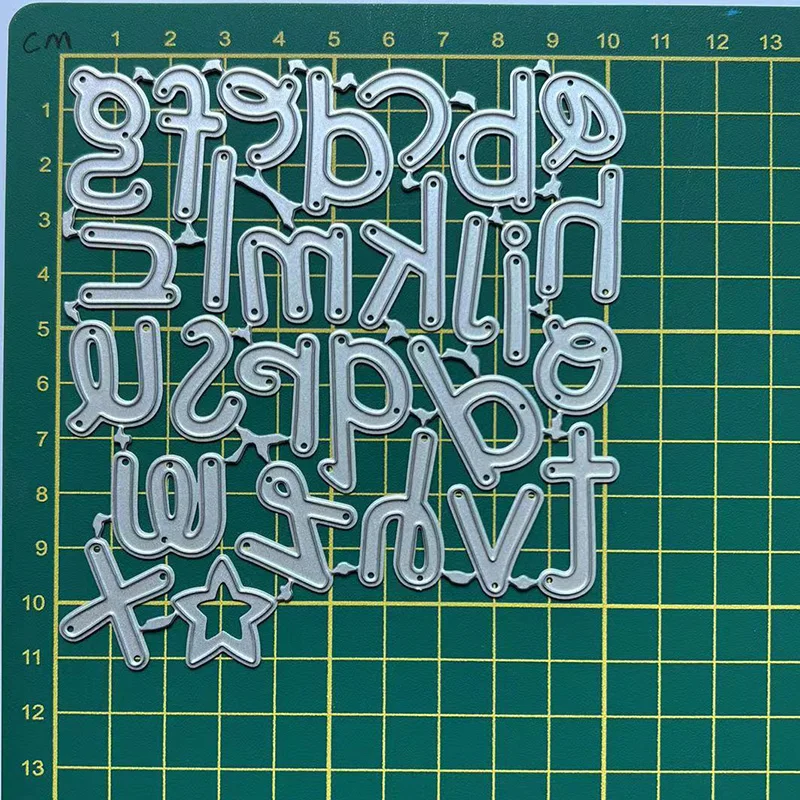 (9 Styles) 26 English Alphabet Letters Metal Cutting Dies DIY Scrapbooking Paper Photo Album Crafts Mould Cards Punch Stencils