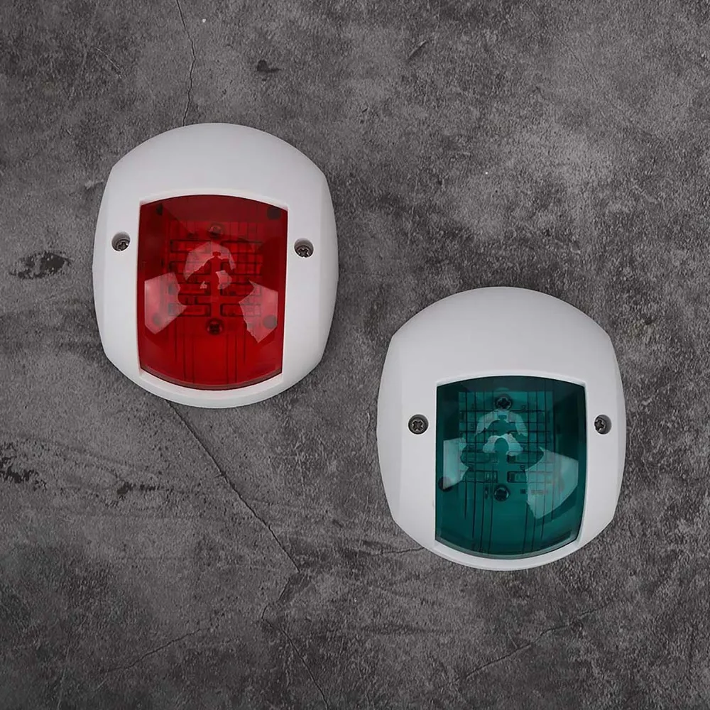 

1 пара профессиональных красных зеленых светодиодных сигнальных ламп 3 Вт, навигационный фонарь для лодки, светодиодный навигационный фонарь, скоростной катер