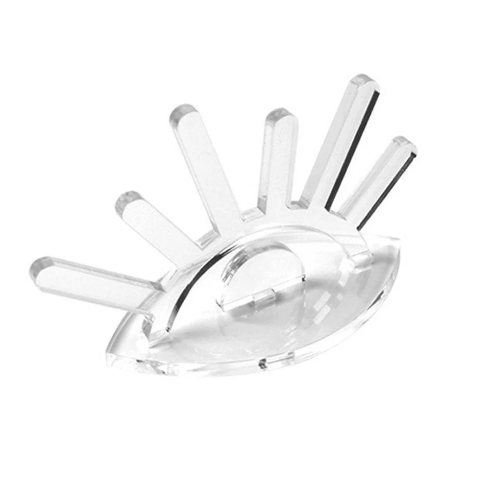 

Creative Acrylic Ring Rack Clear Evil Eye Jewelry Display Rack 6 Rods Tabletop Ring Holder