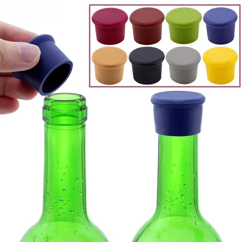 1/2/3/5Pcs Food Grade Durable Flexible Silicone Leak Free Wine Champagne Bottle Stopper Bottle Sealer Beverage Closures Bar Tool