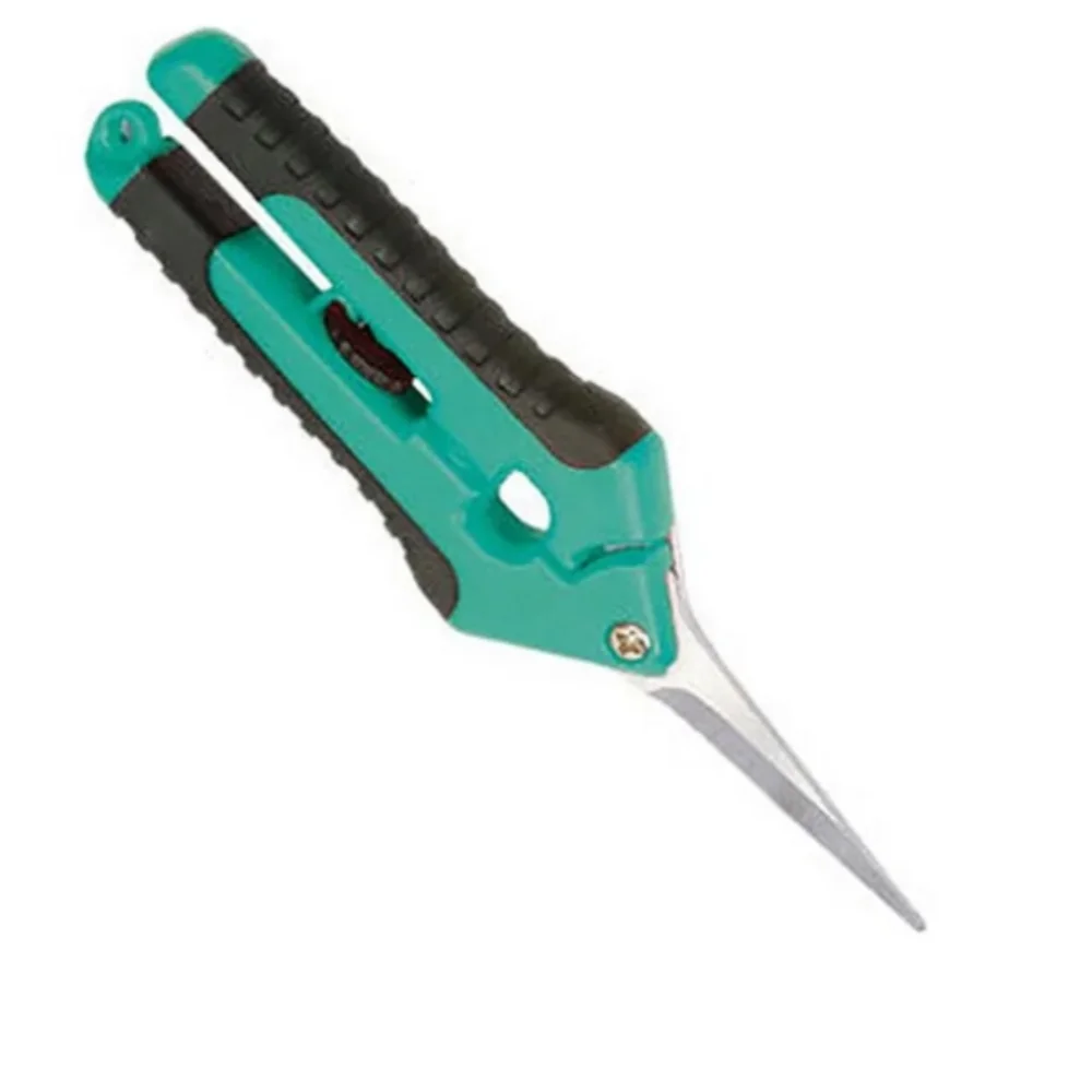 Pro'sKit SR-330 Multipurpose Double Color Stainless Steel Sharp Scissors For Gardening Leather Carpet Plastic Pipe Cardboard