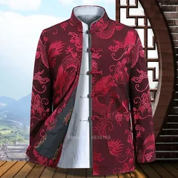 Tang Suit Chinese Traditional Clothing Men's Full-sleeved Kung Fu Clothing New Year's Clothing Retro Party Men's Jacket Coat