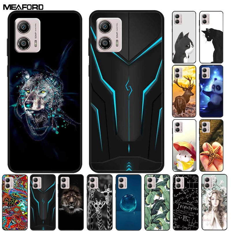 Para motorola moto g53 caso 5g legal moda silicone macio tpu capa traseira para moto g53 XT2335-2 funda capa para g 53 mootog53 para