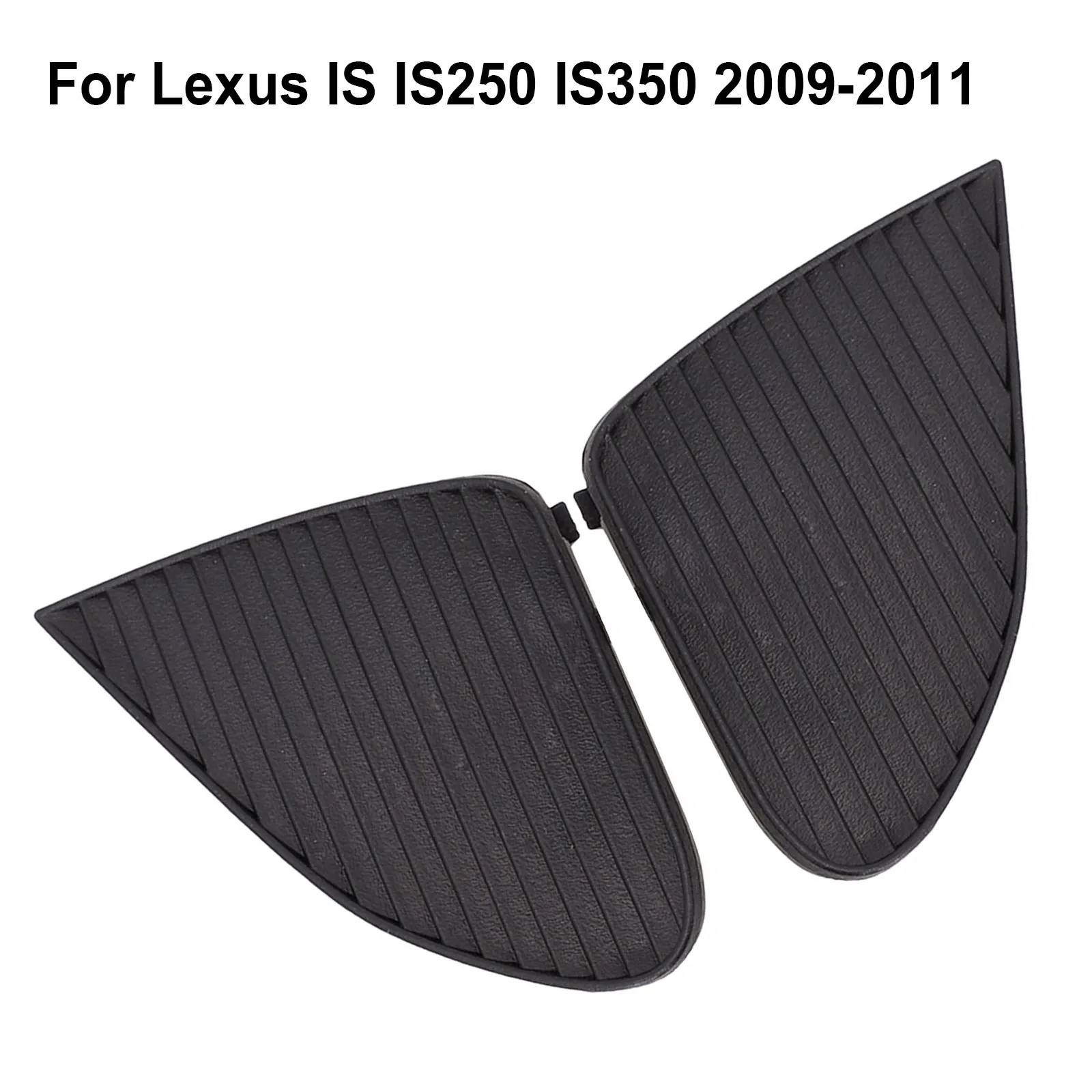 

Accessories Fog Light Cover Lamp Cover Cap 2Pcs 52438-53020 Black For Lexus IS IS250 IS350 09-11 Front Fog Light