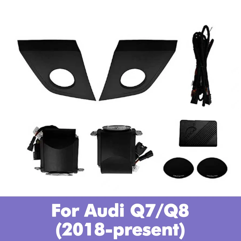32 kleuren Voor Audi A4 A5 A6 A7 Q5 Q7 Q8 LED Lifting Tweeter Speaker Auto Instrument Elektrische Treble hoorn Decoratie Deel