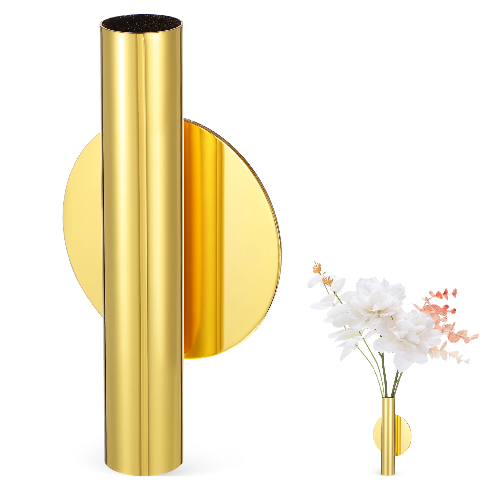 

Nordic Wall Vase Flower Pot Decor Small Planter Gold Color Dried Plant Holder Succulent Vases Wall Planters Indoor