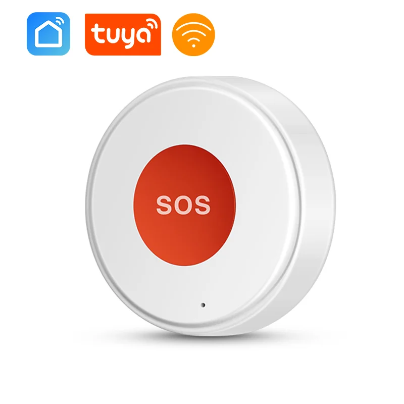 

Smart Tuya WiFi Emergency Call Button Caregiver Pager Phone Alert Transmitter Emergency Call Button for Seniors Patients Elderly