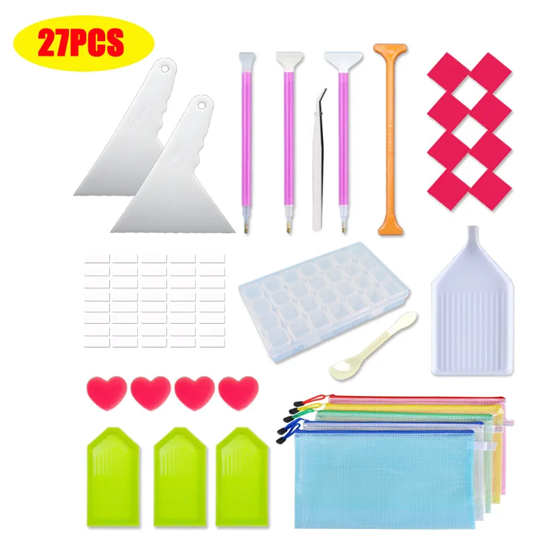 DIY Diamant Malerei Werkzeug, Diamant Flasche Handheld Aufbewahrungstasche Set, Neue Diamant Stift Werkzeug Zubehör – Detail 2