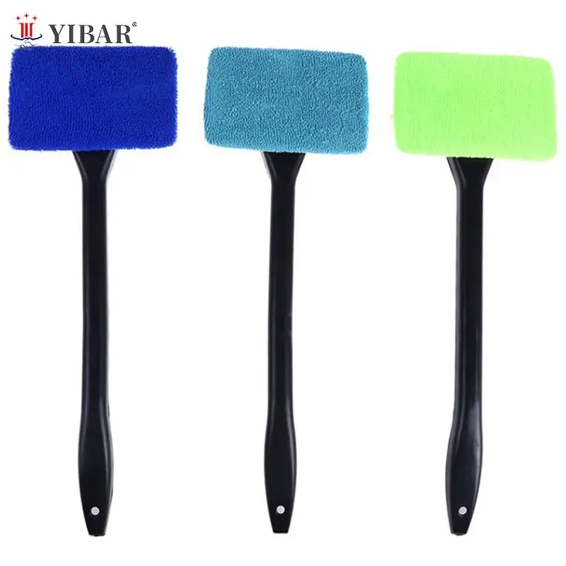 

Car Window Cleaner Brush Kit Windshield Cleaning Wash Tool Interior Auto Glass Wiper with Long Handle Car Accessories