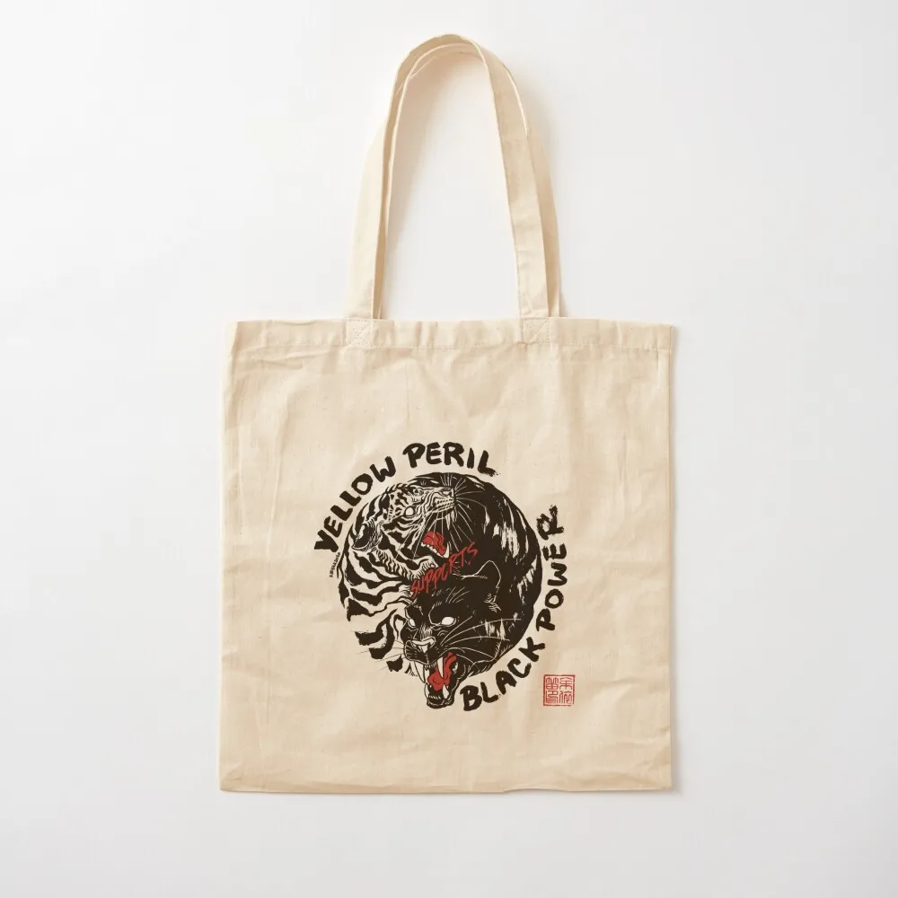 

Yellow Peril Supports Black Power Tote Bag free delivery bags Shopper Canvas Tote Bag