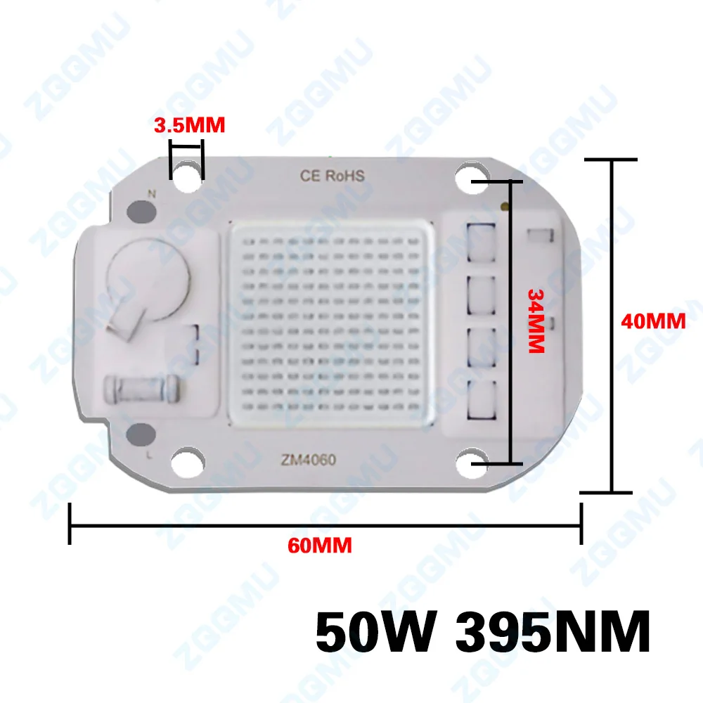 LEDパープルハンギングランプ,220V, 50W, 395nm