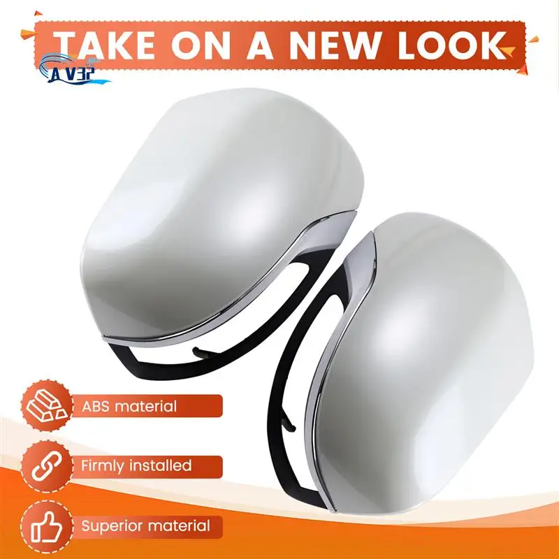 

AV32-Car Left Right Rear Mirror Cover Shell For Toyota Land Cruiser 200 2008-2021 Land Cruiser Prado 150 2010-2021