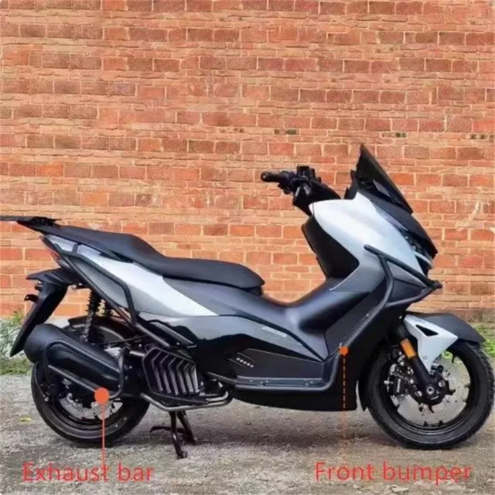 Parachoques delanteros y traseros, tubo de escape trasero, parachoques protector, parachoques anticaída modificado para ZONTES 150D 350D 150d 350d