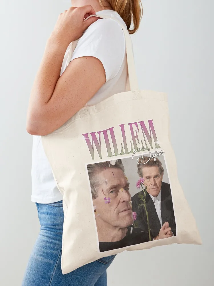 Willem dafoe Tote Bag handbag shopping bags foldable tote bags aesthetic