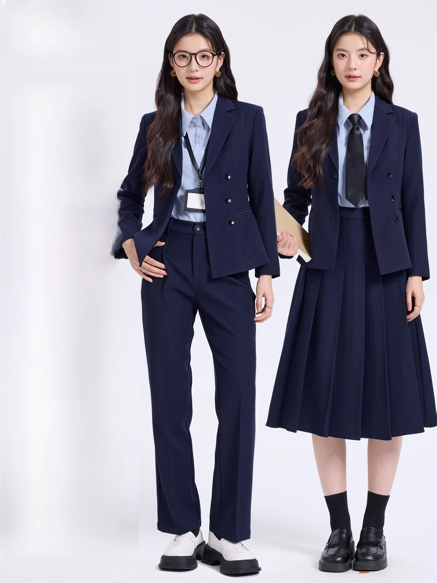 Women's Suit Set Interview Wardrobe Essential Elegant Miniature Professional Sensation Commuting Style Standard Fit Three But...
