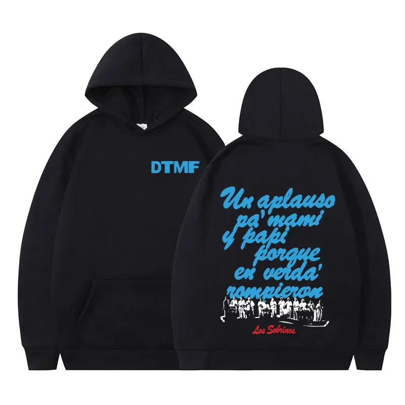

Singer Bad Bunny DTMF Album Tour 2026, толстовка с рисунком для мужчин и женщин, модная повседневная толстовка, повседневный пуловер большого размера, уличная одежда