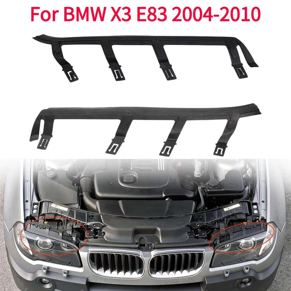 For BMW X3 E83 2004-2010 Headlight Rubber Sealing Strip Waterproof Pad Trim Headlamp Decorative Strip 63126939273 63126939274