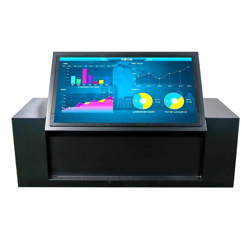 

Water Proof Interactive Smart Coffee Table Touch Intelligent Game Table with Wireless Charge Kiosk for Living Room