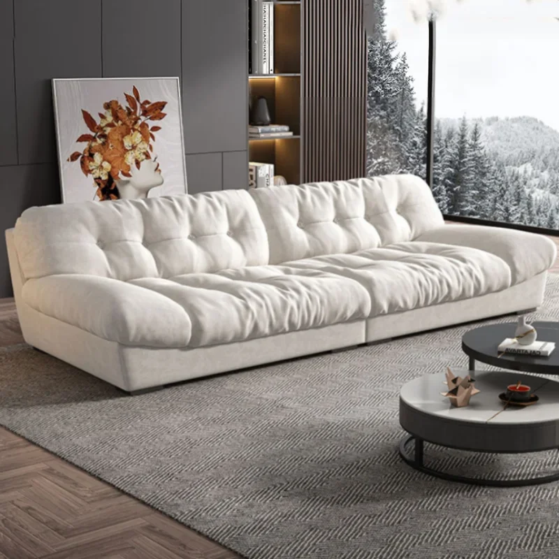 

Nordic Relaxing Living Room Sofas Stretch Designer Minimalist Luxury Italian White Couch Sofas Para El Hogar Interior Decoration