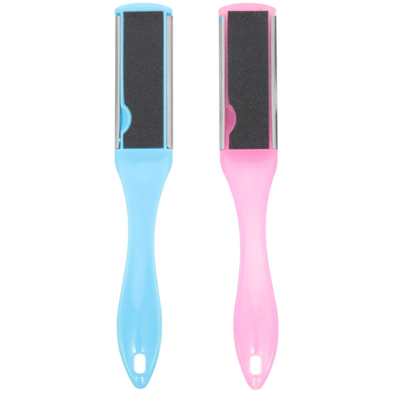 

2 Pcs Tool Callus Grinder Dead Skin Remover Comfortable Foot File Handle Durable Material Nail Accessories