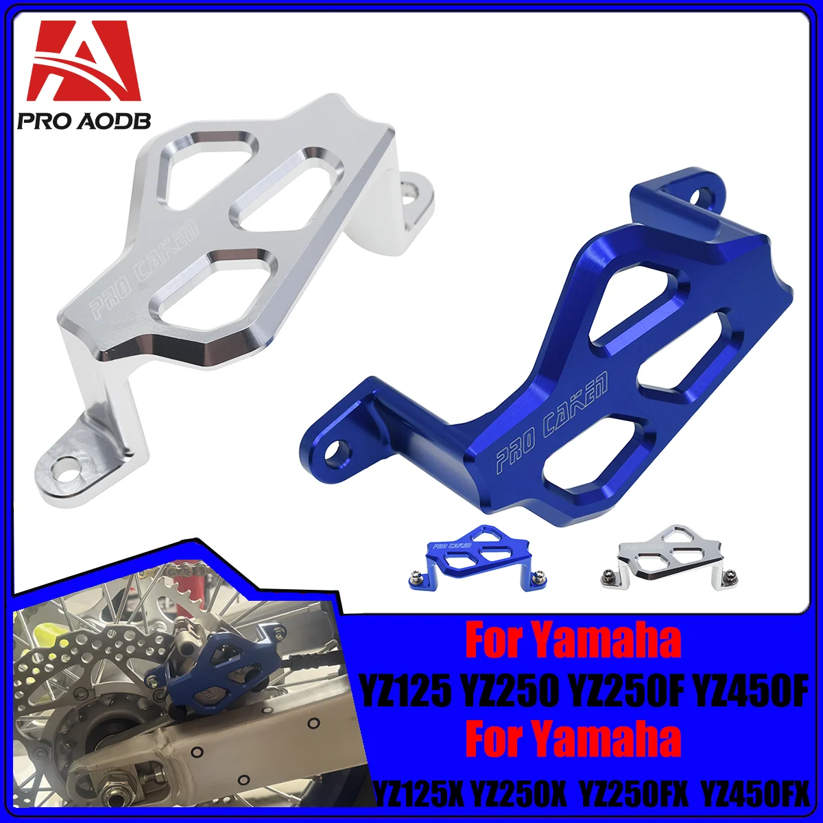 

Защитная крышка заднего тормозного суппорта CNC для Yamaha YZ250X YZ450FX YZ125 YZ250 YZ250X YZ250F YZ450F 50TH MONSTER 2021-2024