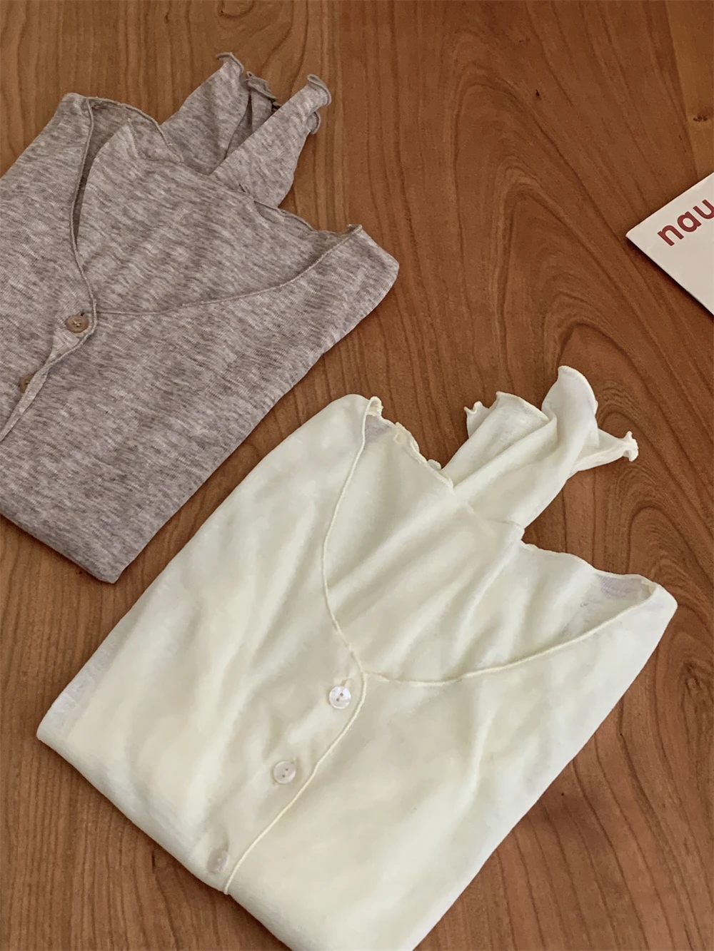 Reine Wolle Fce Thin Casual Basic Sle Wave Strickpullover Bequeme offene Strickjacke Long Sve V Ne Regular...