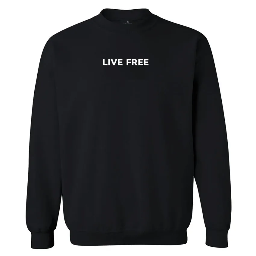 

Charlie Kirk Freedom Live Free Sweatshirts Long Sleeve Fashion American Pullovers Men Women Clothing Letter Graphic Print Hoodie