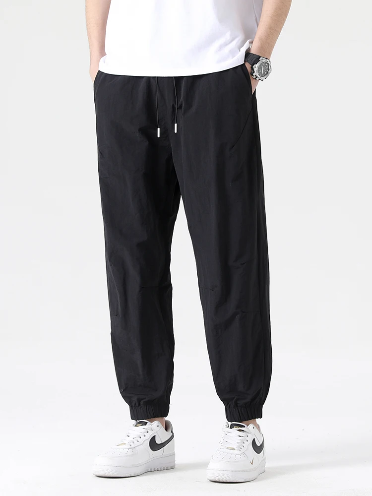 

Spring Autumn New Pure Color Work Pants Trendy Loose Cuffed Pants for Boys Teenagers Casual Sporty Long Trousers