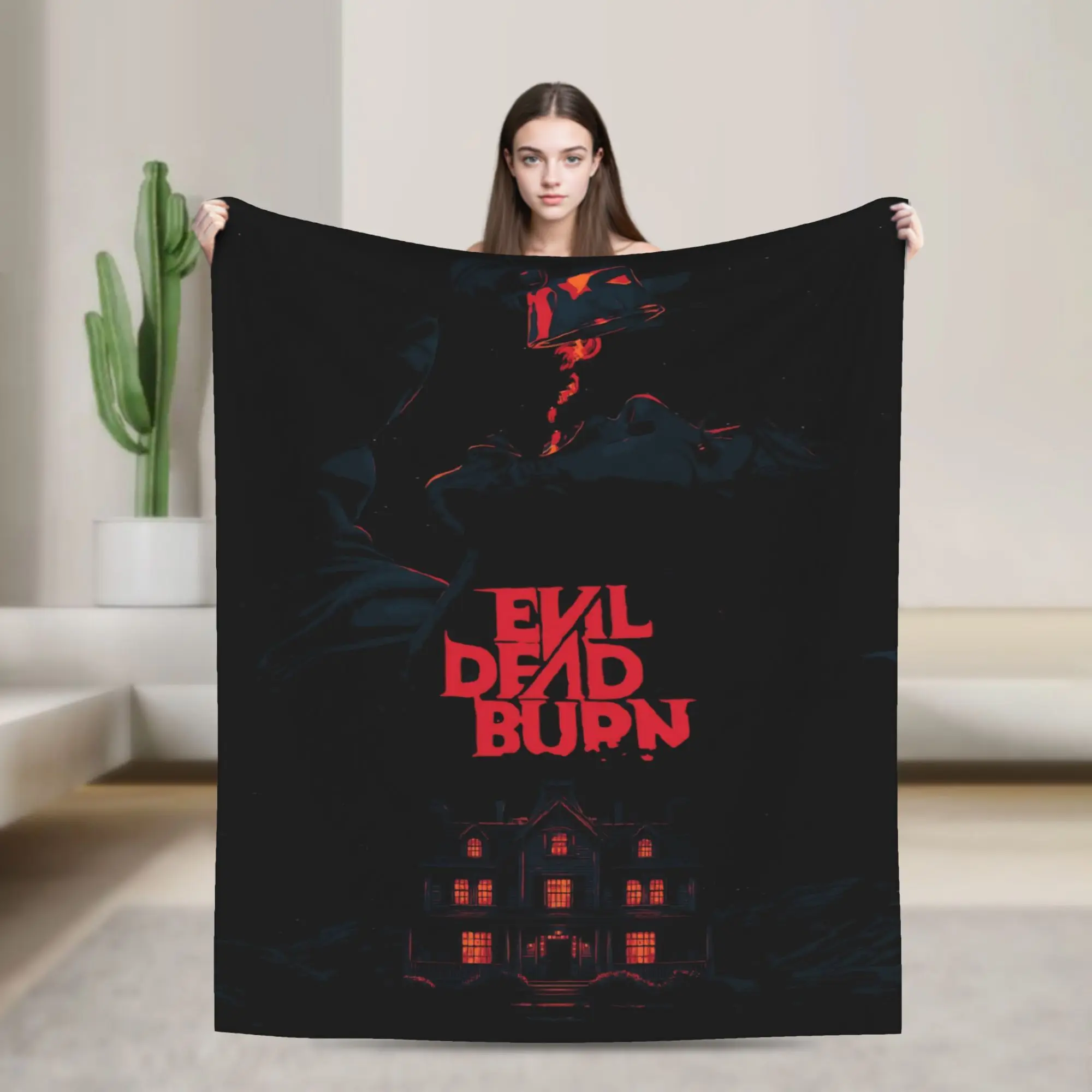 Evil Dead Burn Blanket Multi-size Cozy and Lightweight  Throw Blankets for Sofa Couch and Bed