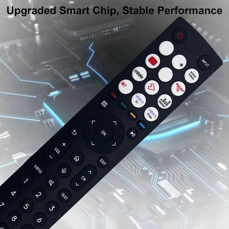 แทนที่ ERF3F86H การควบคุมระยะไกลสำหรับ Hisense สมาร์ทนำทีวีจอแอลซีดีการควบคุมระยะไกลไม่มีเสียง