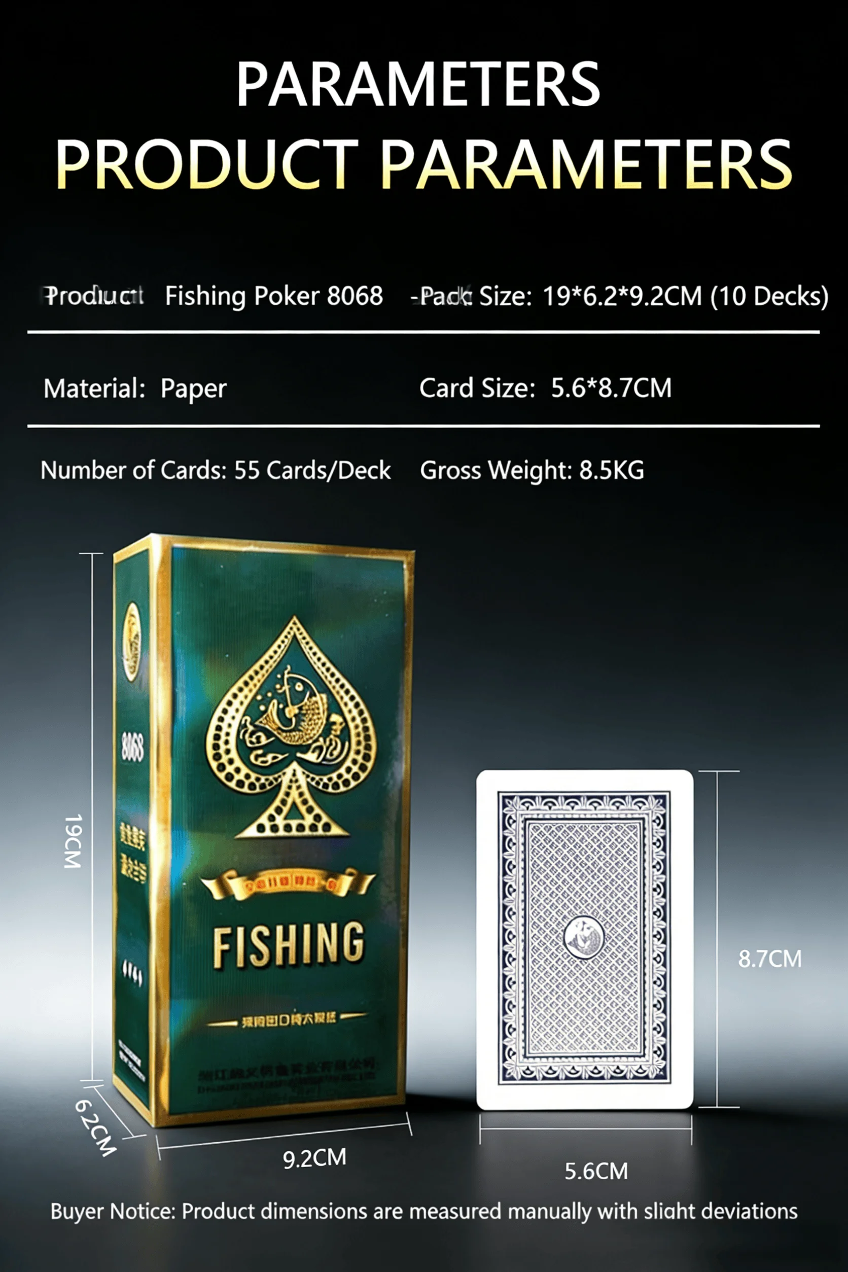 High-Quality Playing Cards Standard Size Includes 21 Points Backgammon Canasta Durability Texas Hold’em, Game Night, Family Part view 4