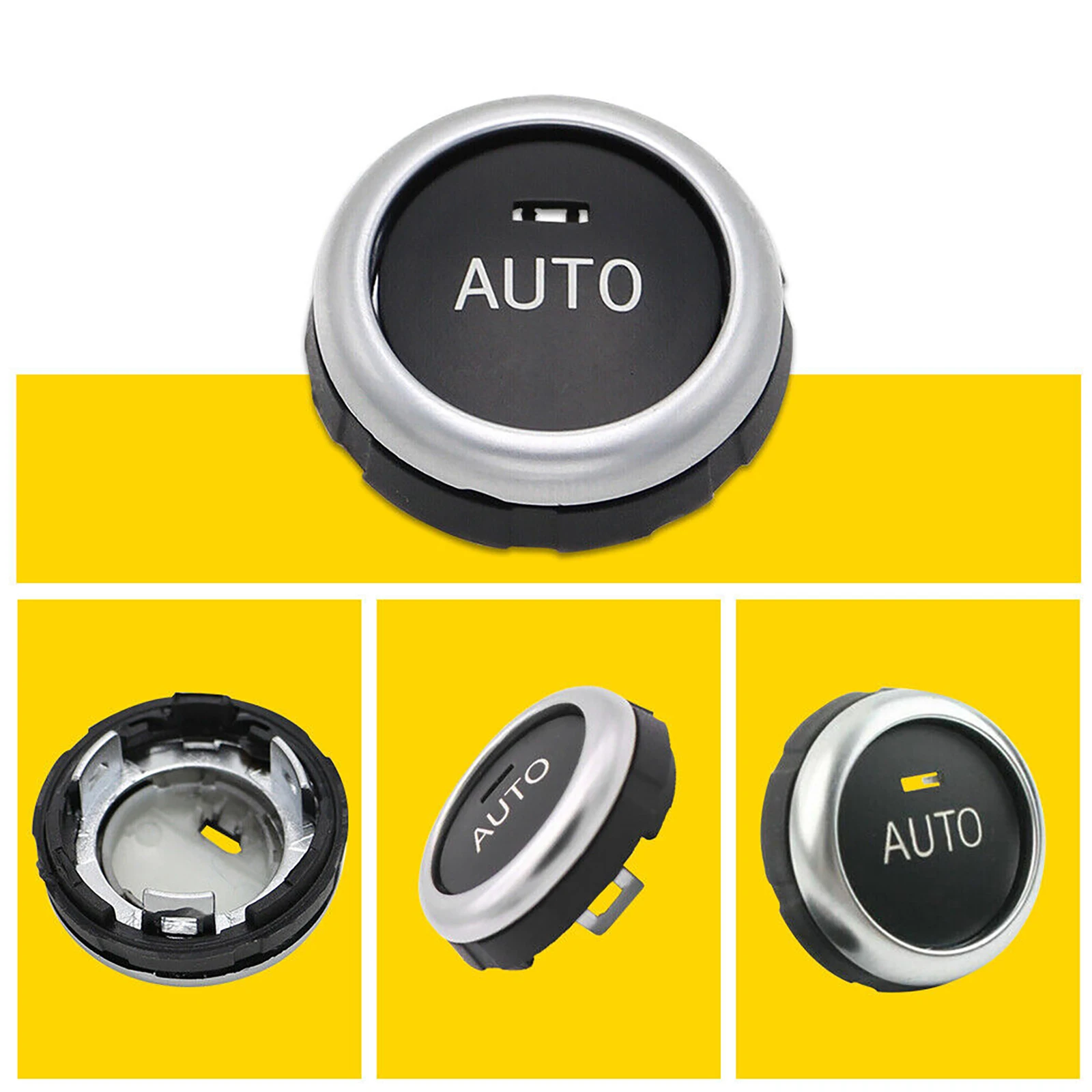 1Pc Air Conditioner A/C Rotation Climate Control Switch Knob Button 61319393931 For BMW 528i 535i 550i 640i 650i Car Accessories