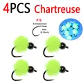 4 piezas de color chartreuse