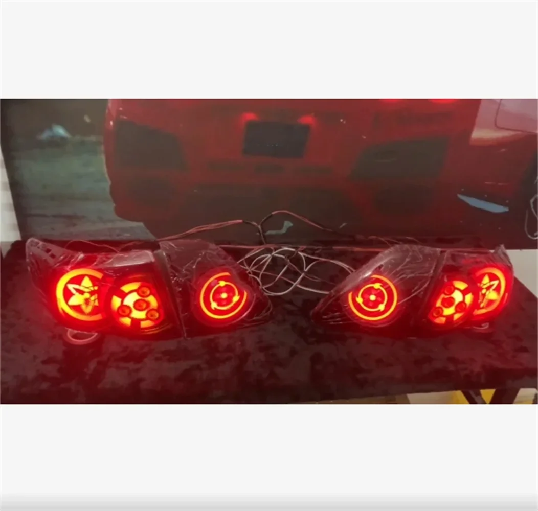 Car led modified Tail Light assembly for 07-09 Toyota Corolla Brake Driving Reversing rear Lamp Turn Signal 4pcs