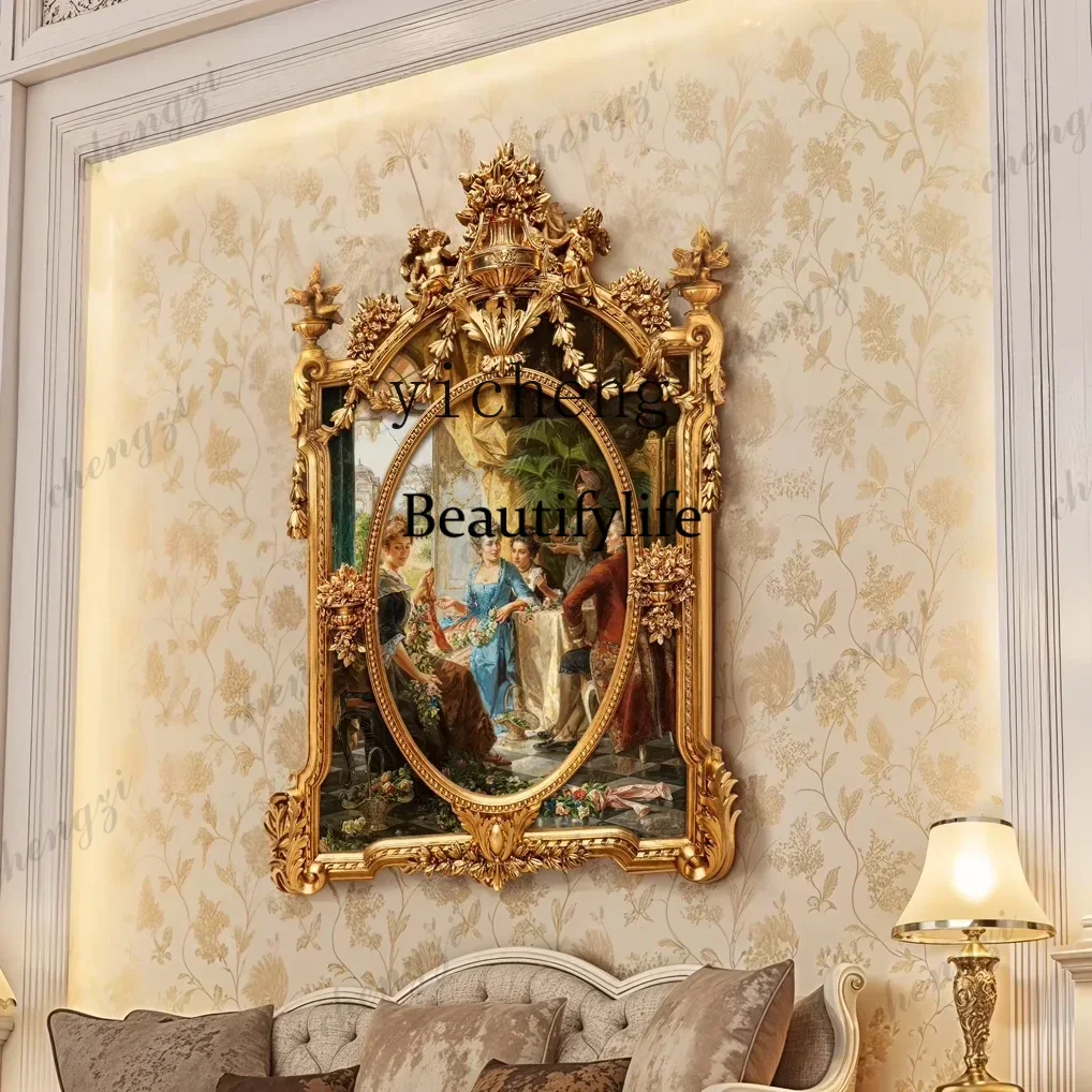 45 TWR Classical Figures Court Corridor Hanging Mural Decorative Painting Handmade Three-dimensional Art Oil Painting