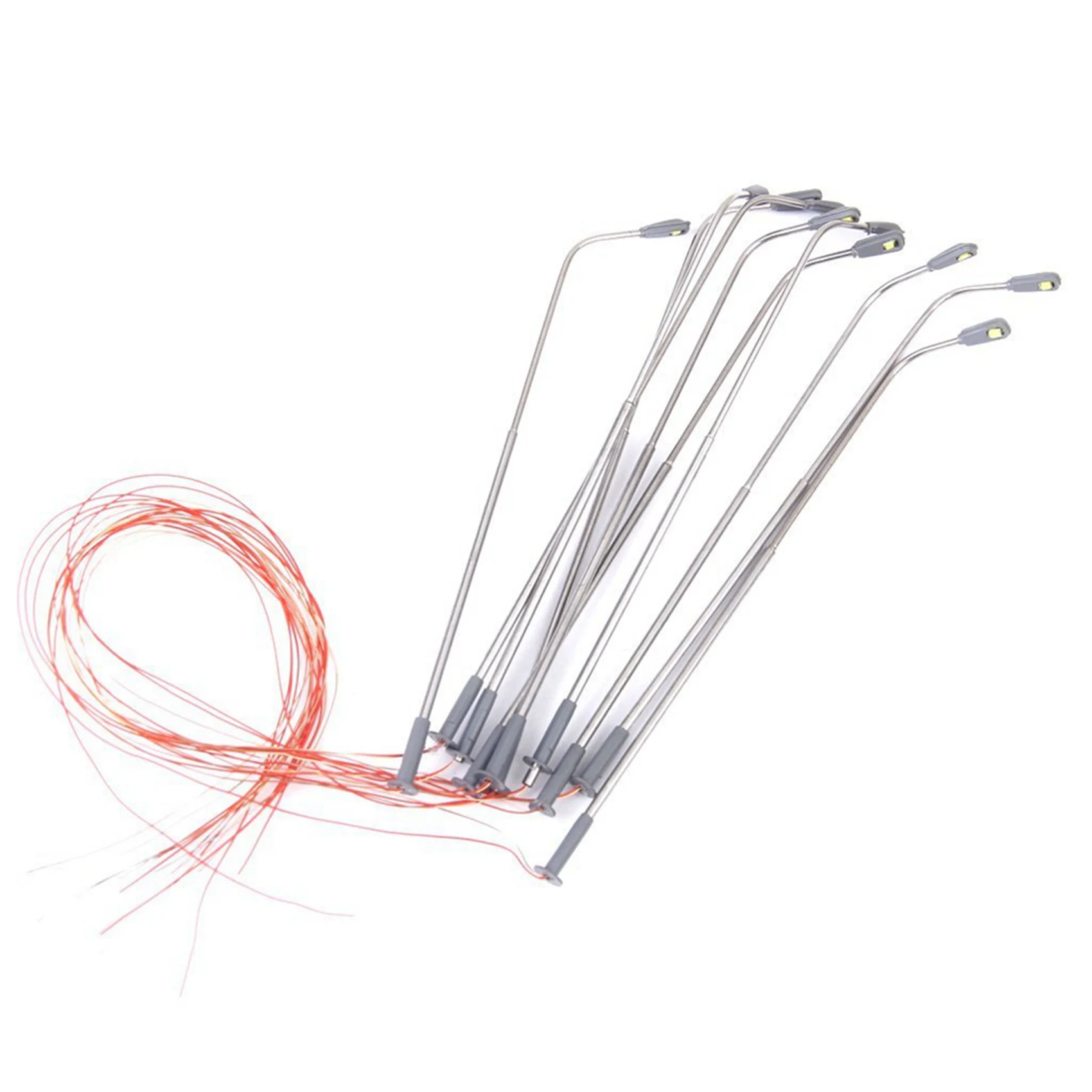 A71P 20 Pcs Model LED Street Lamp Lighting Single Head Train Layout Landscape 1: 100