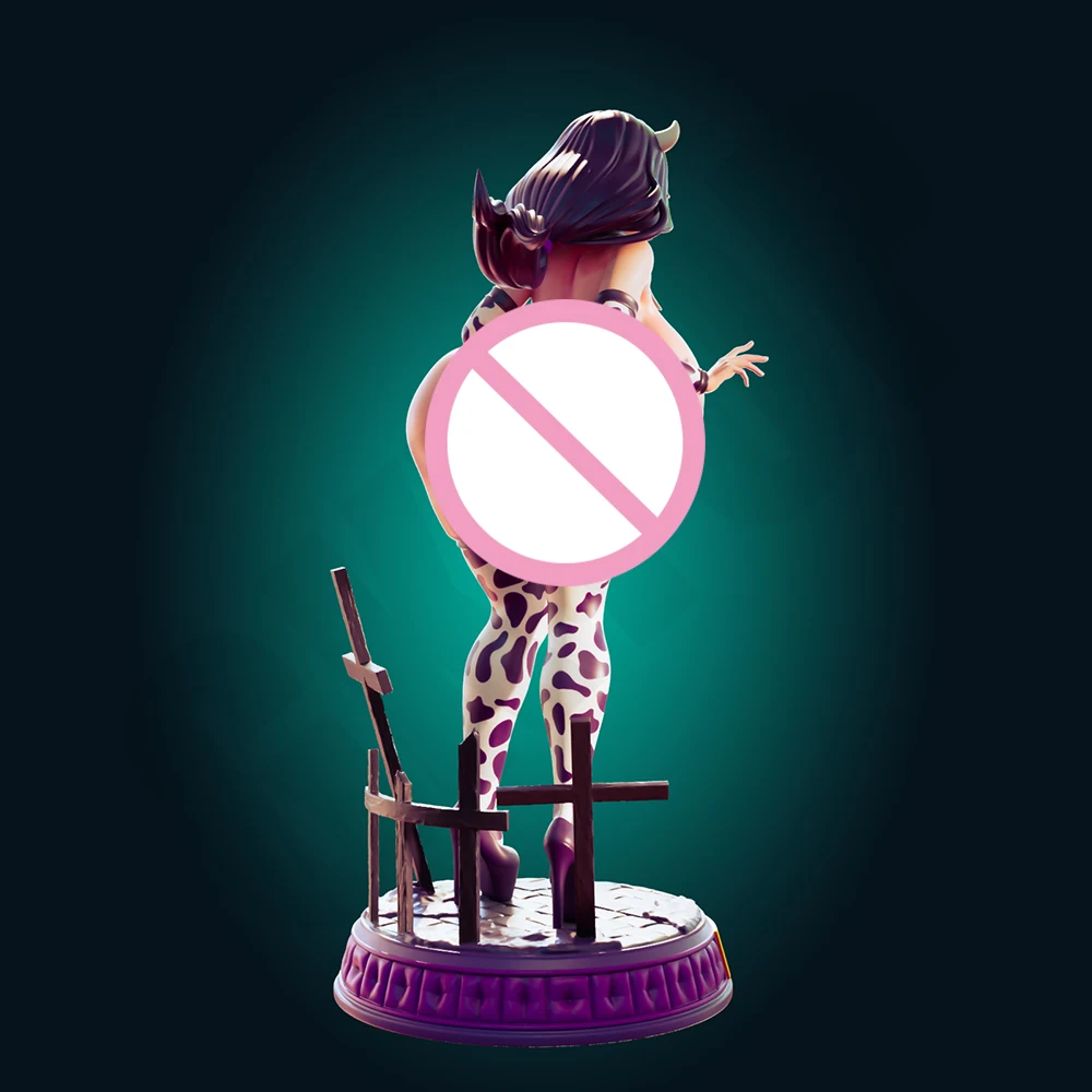 1:24 فوتا عرافة مثير فتاة مهووس NSFW ثلاثية الأبعاد طباعة الراتنج مجموعات الالعاب Gk غير مصبوغ تمثال لتقوم بها بنفسك المفكك تمثال أرقام نموذج اللعب